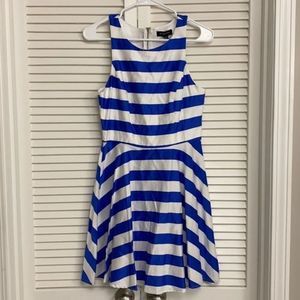 Jodi Kristopher blue and white stripe dress